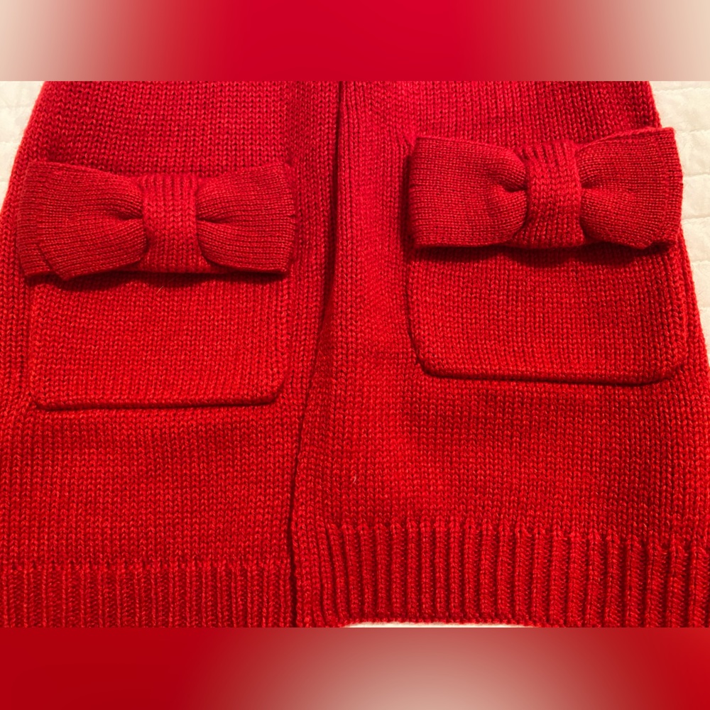 Kate Spade Red Scarf with Bows